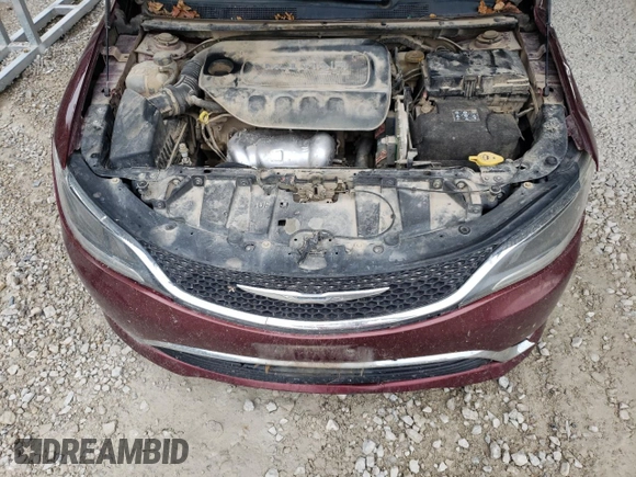 2015 Chrysler 200 Limited z VIN 1C3CCCAB4FN533300, wystawiony jako Copart lot #72953384 z przebiegiem Nie podano mil oraz Szkoda całkowita • Salvage title. Historia ofert i sprzedaży dostępna na DreamBid. Obrazek 12.