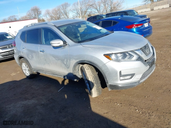 2018 Nissan Rogue S with VIN KNMAT2MV6JP581574, listed as a IAAI auction lot 41649291 with 53,934 mi miles. Bid and sale history available at carsss.com. Image 1.
