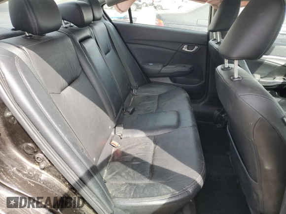 2014 Honda Civic EX-L with VIN 2HGFB2F97EH505110, listed as a Copart auction lot 50043125 with 158,127 mi miles and Salvage Title. Bid and sale history available at DreamBid. Image 10.