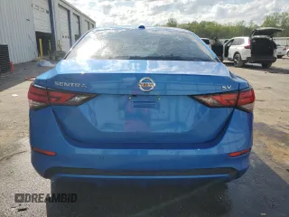 2020 Nissan Sentra SV with VIN 3N1AB8CV3LY290803, listed as a Copart auction lot 51131655 with 39,764 mi miles and Salvage Title. Bid and sale history available at DreamBid. Image 6.