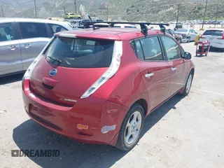 2013 Nissan LEAF SL with VIN 1N4AZ0CP3DC403872, listed as a IAAI auction lot 41669356 with 65,955 mi miles. Bid and sale history available at carsss.com. Image 4.