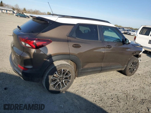 2021 Chevrolet TrailBlazer ACTIV with VIN KL79MSSL6MB105504, listed as a Copart auction lot 48411895 with 34,978 mi miles and Salvage Title. Bid and sale history available at DreamBid. Image 3.