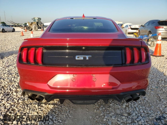2022 Ford Mustang GT with VIN 1FA6P8CF9N5142884, listed as a Copart auction lot 51942165 with 19,694 mi miles and Salvage title. Bid and sale history available at DreamBid. Image 6.