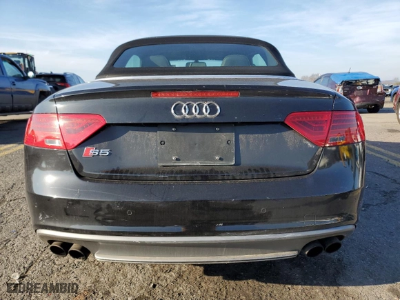 2013 Audi S5 Premium Plus with VIN WAUCGAFH3DN012127, listed as a Copart auction lot 81535224 with 58,906 mi miles and Salvage Title. Bid and sale history available at carsss.com. Image 6.