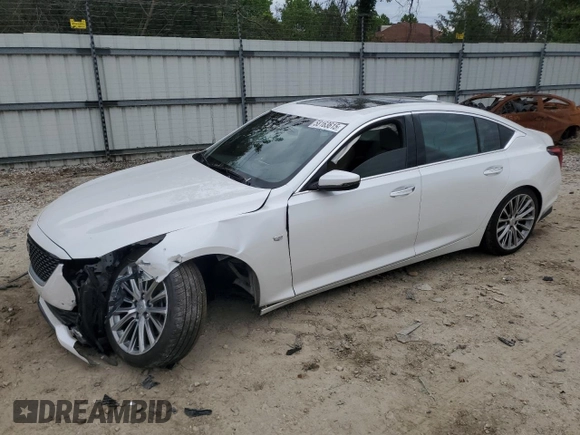 2020 Cadillac CT5 Premium Luxury with VIN 1G6DN5RK3L0117566, listed as a Copart auction lot 58163615 with Not provided miles and Salvage title. Bid and sale history available at DreamBid. Image 1.