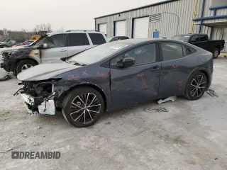 2024 Toyota Prius LE with VIN JTDACAAU5R3027130, listed as a Copart auction lot 50757655 with 2,523 mi miles and Salvage Title. Bid and sale history available at carsss.com. Image 1.