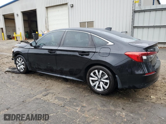 2022 Honda Civic Sedan LX with VIN 2HGFE2F23NH531522, listed as a Copart auction lot 49177255 with 54,764 mi miles and Salvage Title. Bid and sale history available at carsss.com. Image 2.