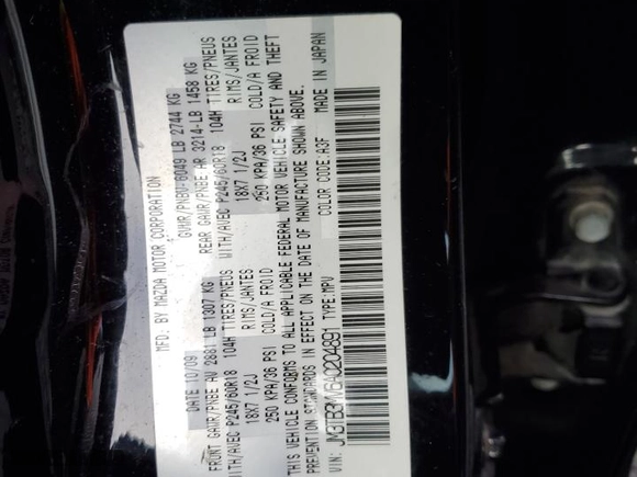 2010 Mazda CX-9 Grand Touring with VIN JM3TB3MV6A0204891, listed as a Copart auction lot 46181835 with 150,057 mi miles and Salvage Title. Bid and sale history available at carsss.com. Image 13.