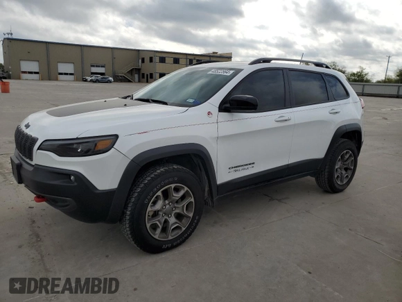 2022 Jeep Cherokee Trailhawk with VIN 1C4PJMBXXND502267, listed as a Copart auction lot 48522564 with 28,554 mi miles and Clean Title. Bid and sale history available at carsss.com. Image 1.