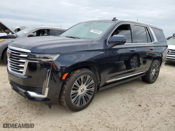 2021 Cadillac Escalade Premium Luxury Platinum with VIN 1GYS4DKL4MR182891, listed as a Copart auction lot 74943544 with 0 mi miles and Non Repairable. Bid and sale history available at carsss.com. Image 1.