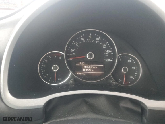 2012 Volkswagen Beetle 2.5L PZEV with VIN 3VWJP7AT8CM609112, listed as a Copart auction lot 84997514 with 160,122 mi miles and Salvage Title. Bid and sale history available at carsss.com. Image 9.
