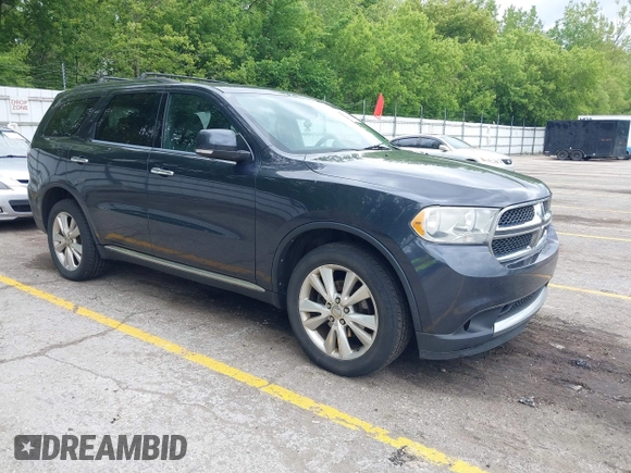 2013 Dodge Durango Crew z VIN 1C4RDJDG9DC602506, wystawiony jako IAAI lot #42306428 z przebiegiem 195 613 mil mil oraz . Historia ofert i sprzedaży dostępna na DreamBid. Obrazek 1.