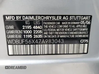 2007 Mercedes-Benz E 350 z VIN WDBUF56X47A983043, wystawiony jako Copart lot #42838625 z przebiegiem 127 591 mil mil oraz Szkoda całkowita • Salvage title. Historia ofert i sprzedaży dostępna na DreamBid. Obrazek 14.