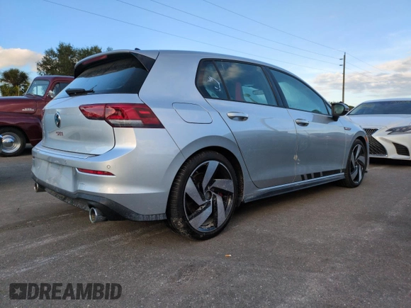 2022 Volkswagen Golf GTI S with VIN WVWG87CDXNW213931, listed as a Copart auction lot 74694654 with 0 mi miles and Non Repairable. Bid and sale history available at carsss.com. Image 3.