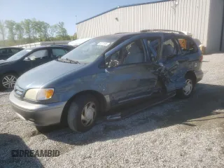 2002 Toyota Sienna LE with VIN 4T3ZF13C22U497021, listed as a Copart auction lot 52571055 with 232,973 mi miles and Salvage Title. Bid and sale history available at DreamBid. Image 1.