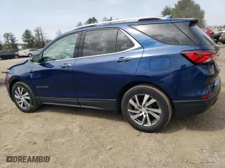 2022 Chevrolet Equinox Premier with VIN 3GNAXNEV6NS119874, listed as a Copart auction lot 50958585 with 19,696 mi miles and Salvage Title. Bid and sale history available at carsss.com. Image 2.