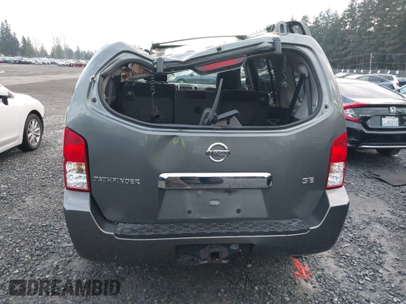 2005 Nissan Pathfinder SE with VIN 5N1AR18W45C726096, listed as a IAAI auction lot 41265086 with 209,183 mi miles and . Bid and sale history available at DreamBid. Image 16.