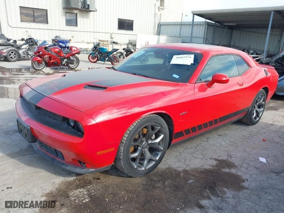 2015 Dodge Challenger R/T with VIN 2C3CDZAT2FH911390, listed as a IAAI auction lot 40882976 with 102,028 mi miles. Bid and sale history available at carsss.com. Image 2.