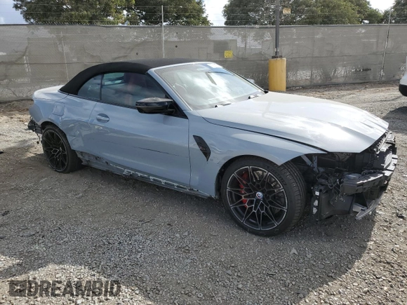 2023 BMW M4 Competition xDrive with VIN WBS33BA08PCL36057, listed as a Copart auction lot 77821614 with 34,074 mi miles and Salvage Title. Bid and sale history available at carsss.com. Image 4.
