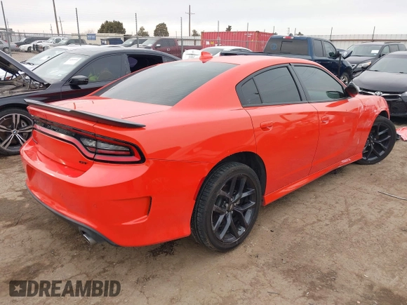 2023 Dodge Charger GT with VIN 2C3CDXHG9PH603681, listed as a IAAI auction lot 41599084 with 8,735 mi miles and . Bid and sale history available at carsss.com. Image 4.