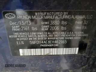 2014 Hyundai Elantra SE с VIN 5NPDH4AE8EH462165, выставлен на аукционе Copart как лот 61016395 с пробегом 148 182 миль миль и Списание • Salvage title. История ставок и продаж доступна на DreamBid. Изображение 12.