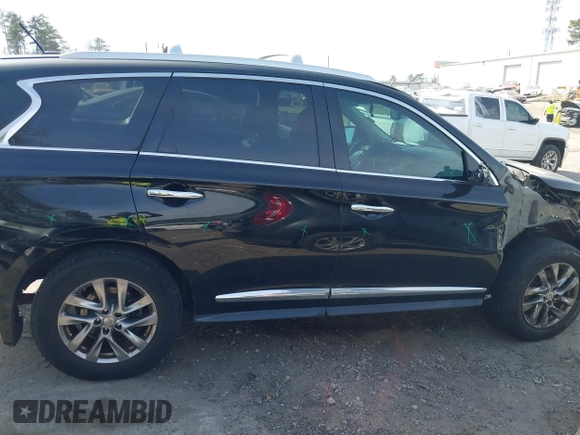 2015 Infiniti QX60 with VIN 5N1AL0MM2FC532247, listed as a IAAI auction lot 41693989 with 122,272 mi miles and . Bid and sale history available at DreamBid. Image 13.