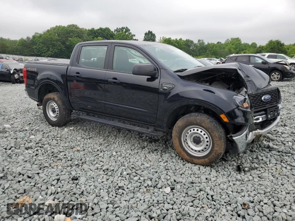 2020 Ford Ranger XL with VIN 1FTER4FH0LLA78569, listed as a Copart auction lot 57336735 with 52,196 mi miles and Salvage title. Bid and sale history available at DreamBid. Image 4.