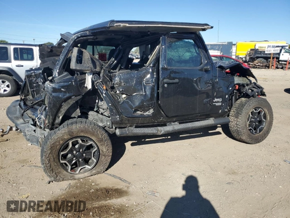 2020 Jeep Wrangler Unlimited Sport with VIN 1C4HJXDM8LW248682, listed as a Copart auction lot 72225934 with Not provided miles and Salvage title. Bid and sale history available at DreamBid. Image 3.