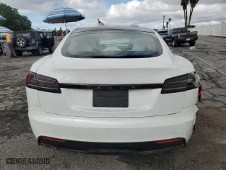 2023 Tesla Model S with VIN 5YJSA1E56PF511207, listed as a Copart auction lot 89173355 with 7,152 mi miles and Salvage Title. Bid and sale history available at carsss.com. Image 6.