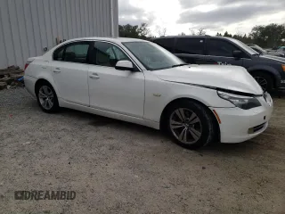 2010 BMW 5 Series 528i with VIN WBANU5C51AC365413, listed as a Copart auction lot 47758385 with 128,091 mi miles and Salvage Title. Bid and sale history available at carsss.com. Image 4.