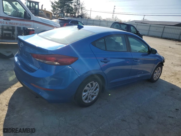 2017 Hyundai Elantra SE with VIN 5NPD74LF7HH101913, listed as a Copart auction lot 44048005 with 119,779 mi miles and Salvage Title. Bid and sale history available at carsss.com. Image 3.
