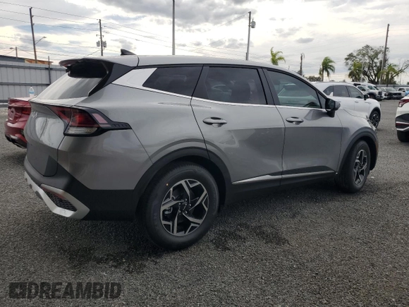 2025 Kia Sportage LX with VIN KNDPU3DF6S7341089, listed as a Copart auction lot 81027984 with 0 mi miles and Salvage Title. Bid and sale history available at carsss.com. Image 3.