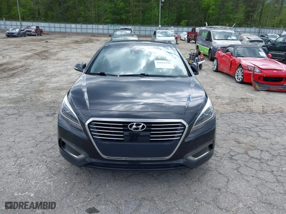 2017 Hyundai Sonata Hybrid Limited with VIN KMHE34L14HA055044, listed as a IAAI auction lot 42021191 with 286,825 mi miles. Bid and sale history available at carsss.com. Image 6.