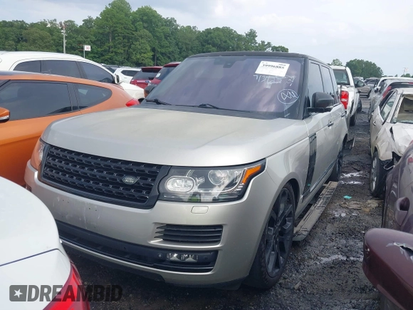 2015 Land Rover Range Rover HSE with VIN SALGS2VF7FA219096, listed as a IAAI auction lot 39996885 with 81,802 mi miles and . Bid and sale history available at DreamBid. Image 2.