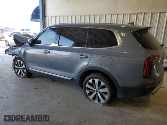 2022 Kia Telluride S with VIN 5XYP64HC4NG265525, listed as a Copart auction lot 48192545 with 77,096 mi miles and Salvage title. Bid and sale history available at DreamBid. Image 2.