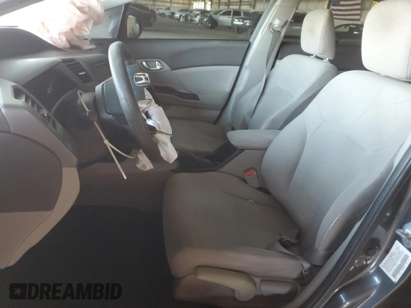 2012 Honda Civic EX with VIN 2HGFB2F83CH545950, listed as a Copart auction lot 52425815 with 91,623 mi miles and Salvage Title. Bid and sale history available at DreamBid. Image 7.