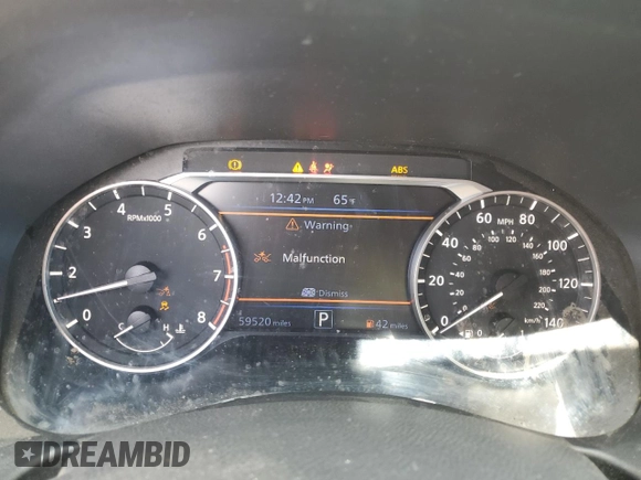 2019 Nissan Altima 2.5 SV with VIN 1N4BL4DVXKC125902, listed as a Copart auction lot 50550325 with 59,520 mi miles and Salvage Title. Bid and sale history available at carsss.com. Image 9.