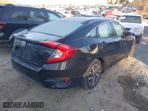 2016 Honda Civic Sedan EX with VIN 2HGFC2F75GH573985, listed as a IAAI auction lot 41161648 with 106,687 mi miles. Bid and sale history available at carsss.com. Image 4.