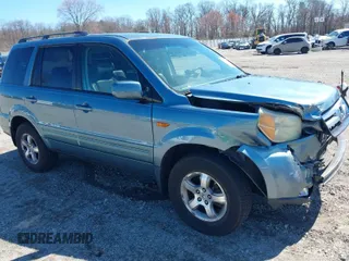 2006 Honda Pilot EX-L with VIN 2HKYF18626H505792, listed as a IAAI auction lot 41861686 with 180,551 mi miles and . Bid and sale history available at DreamBid. Image 1.