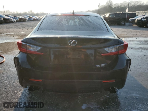 2015 Lexus RC F with VIN JTHHP5BC0F5000805, listed as a Copart auction lot 48708595 with 111,921 mi miles and Salvage Title. Bid and sale history available at carsss.com. Image 6.