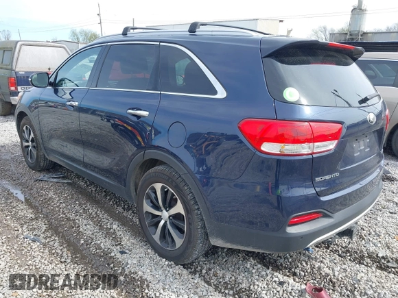 2017 Kia Sorento EX V6 with VIN 5XYPH4A55HG301314, listed as a IAAI auction lot 41858727 with 115,150 mi miles. Bid and sale history available at carsss.com. Image 3.