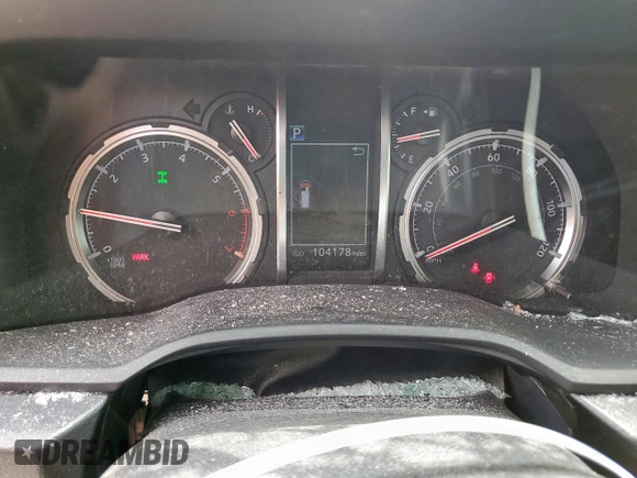 2020 Toyota 4Runner SR5 with VIN JTEBU5JR2L5778598, listed as a Copart auction lot 59329825 with 104,178 mi miles and Salvage title. Bid and sale history available at DreamBid. Image 9.
