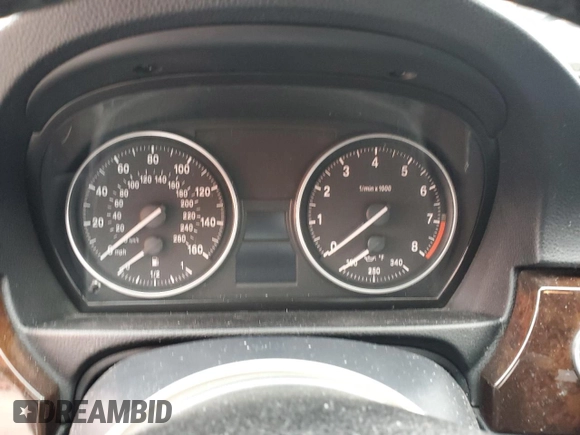2011 BMW 3 Series 335i with VIN WBAPM5C51BE575783, listed as a Copart auction lot 47354165 with 0 mi miles and Salvage Title. Bid and sale history available at carsss.com. Image 9.