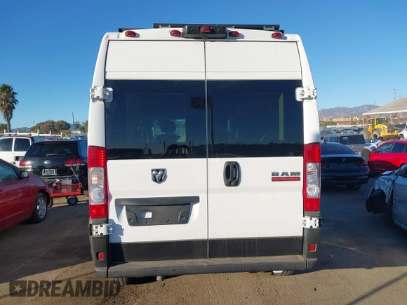 2021 Ram ProMaster Cargo with VIN 3C6LRVBG8ME539769, listed as a IAAI auction lot 40813813 with 39,935 mi miles. Bid and sale history available at carsss.com. Image 16.