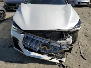 2023 Infiniti QX55 Luxe with VIN 3PCAJ5JR3PF112752, listed as a Copart auction lot 45686855 with 15,817 mi miles and Salvage title. Bid and sale history available at DreamBid. Image 12.