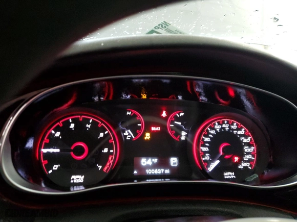 2015 Dodge Dart SE with VIN 1C3CDFAA0FD277507, listed as a Copart auction lot 51863745 with 100,837 mi miles and Salvage Title. Bid and sale history available at carsss.com. Image 9.