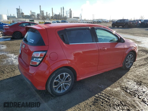 2017 Chevrolet Sonic LT with VIN 1G1JD6SH3H4170686, listed as a Copart auction lot 48811315 with 160,564 mi miles and Salvage Title. Bid and sale history available at carsss.com. Image 3.
