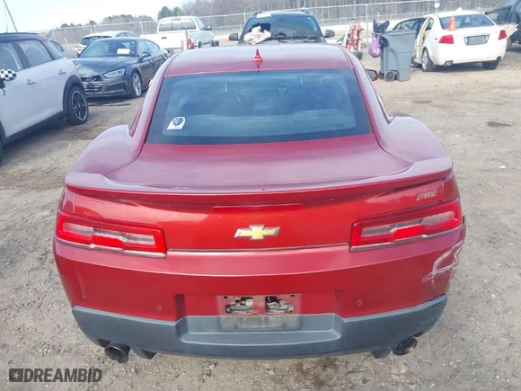 2014 Chevrolet Camaro LT with VIN 2G1FC1E37E9290186, listed as a IAAI auction lot 41238621 with NaN miles. Bid and sale history available at carsss.com. Image 16.