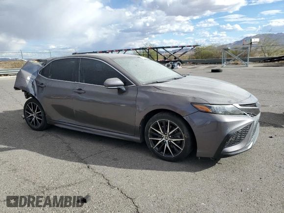 2022 Toyota Camry SE with VIN 4T1T11AK4NU696129, listed as a Copart auction lot 78279674 with 28,480 mi miles and Salvage Title. Bid and sale history available at carsss.com. Image 4.