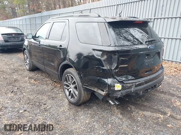2018 Ford Explorer Sport with VIN 1FM5K8GT3JGC38668, listed as a IAAI auction lot 41306596 with 76,321 mi miles and . Bid and sale history available at DreamBid. Image 3.